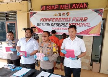 Polres Bungo Tangkap Dua Pelaku Pembuat Uang Palsu