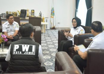 Kunjungan Ketua PWI Kota Jambi dan Pengurus Disambut Pj Walikota Jambi