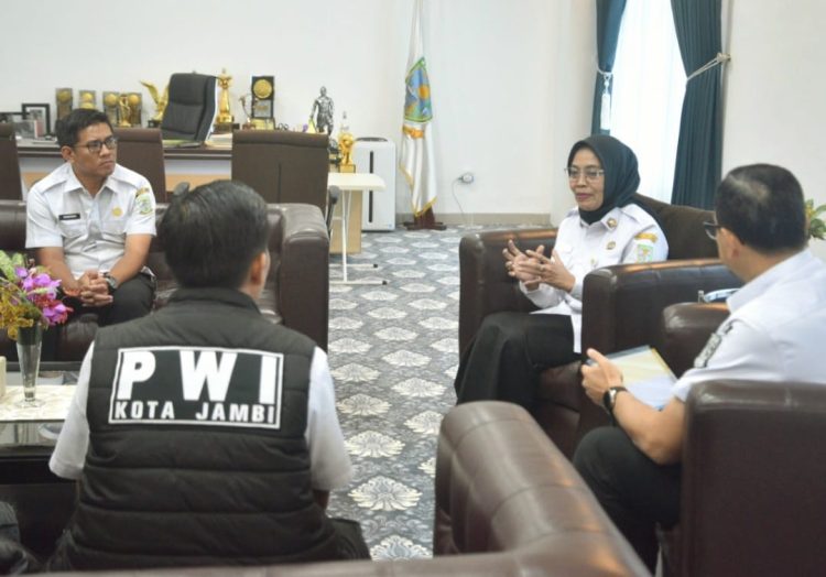 Kunjungan Ketua PWI Kota Jambi dan Pengurus Disambut Pj Walikota Jambi