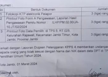 Diduga Ada Kecurangan Pemilu, TPS 05 Kelurahan Rajawali Dilaporkan Ke Bawaslu