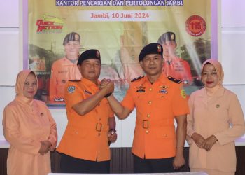 Adah Sudarsa Resmi Jabat Kepala Kantor SAR Jambi