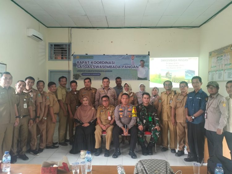 Pabung Kodim 0420 Ikut Rakor Stagas Swasembada Pangan