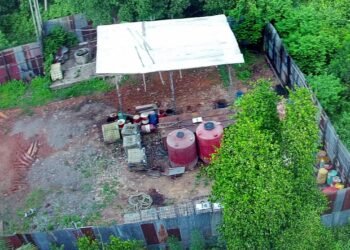 Gudang BBM didga ilegal di Kota Jambi