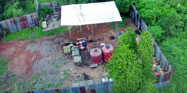 Gudang BBM didga ilegal di Kota Jambi