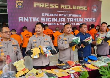 Polda Jambi Amankan 247 Pelaku Narkoba Hasil Operasi Antik