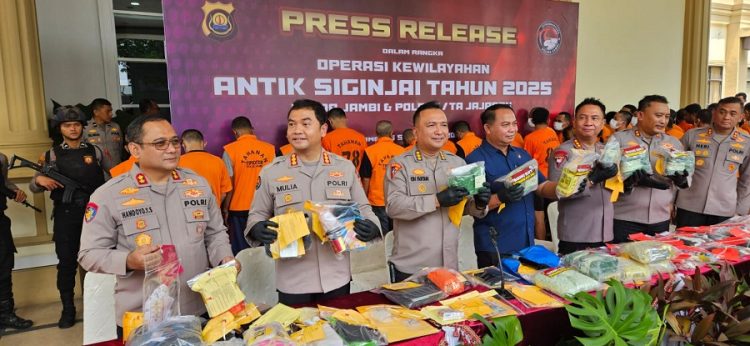 Polda Jambi Amankan 247 Pelaku Narkoba Hasil Operasi Antik